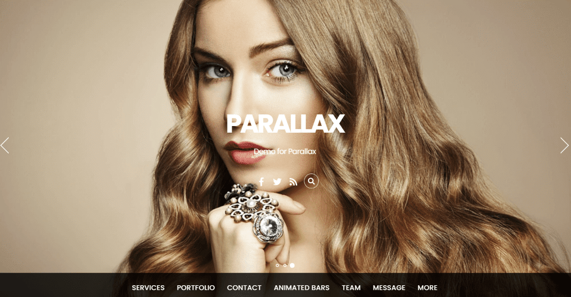 Tema WordPress Paralaks