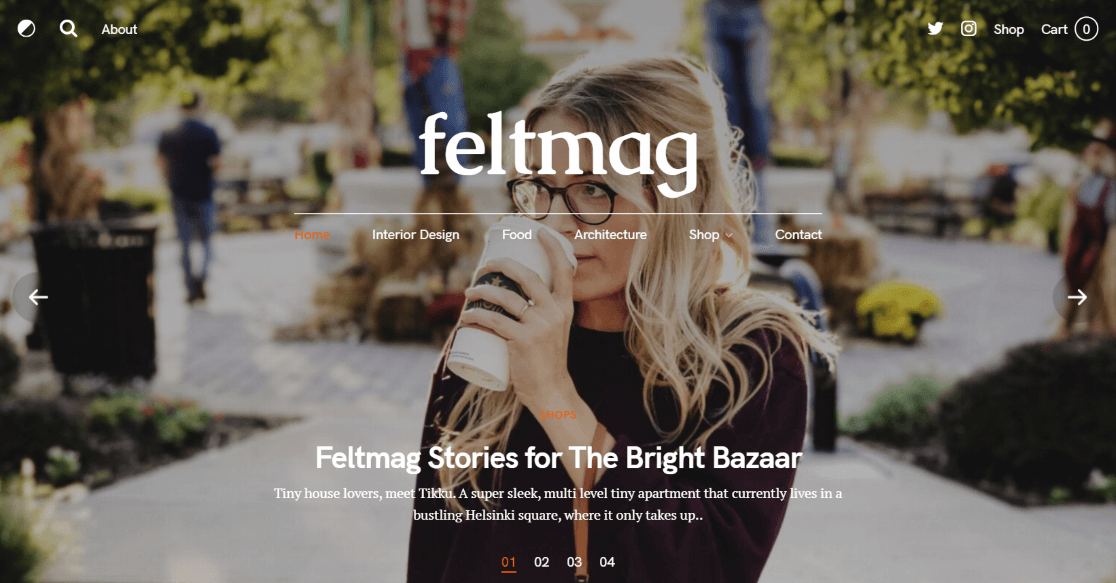 Feltmag oleh Pixelgrade - tema WordPress terbaik