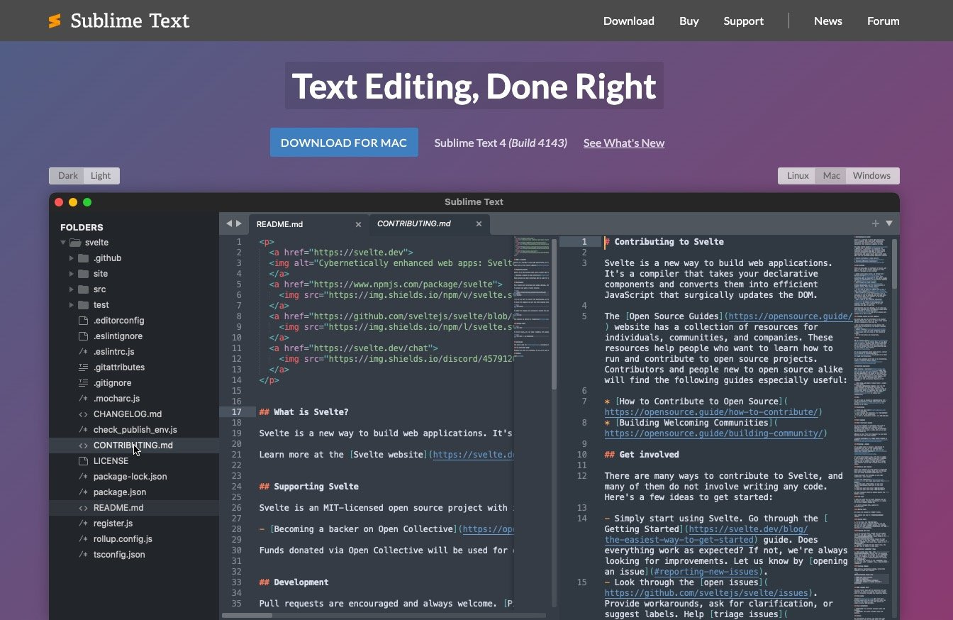 Sublime Text dianggap oleh banyak pengembang sebagai editor kode terbaik untuk proyek WordPress.