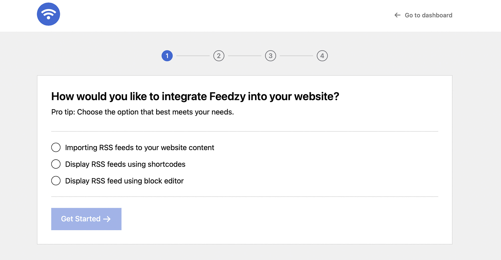 Integrasikan Feedzy ke WordPress.