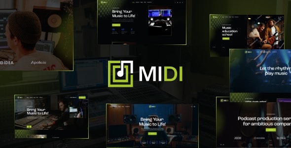 Midi (v1.2) Sound & Music Production WordPress Theme Free Download – JOJOThemes